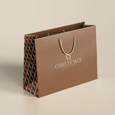 Custom Paper Shopping Bags | Kraft Paper Bag With Twisted Rope Handle