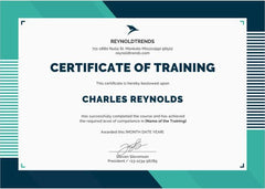 Custom Certificate of Achievement | Online Certificate Printing - Lahore