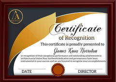 Custom Certificate of Recognition | Employee Appreciation Awards