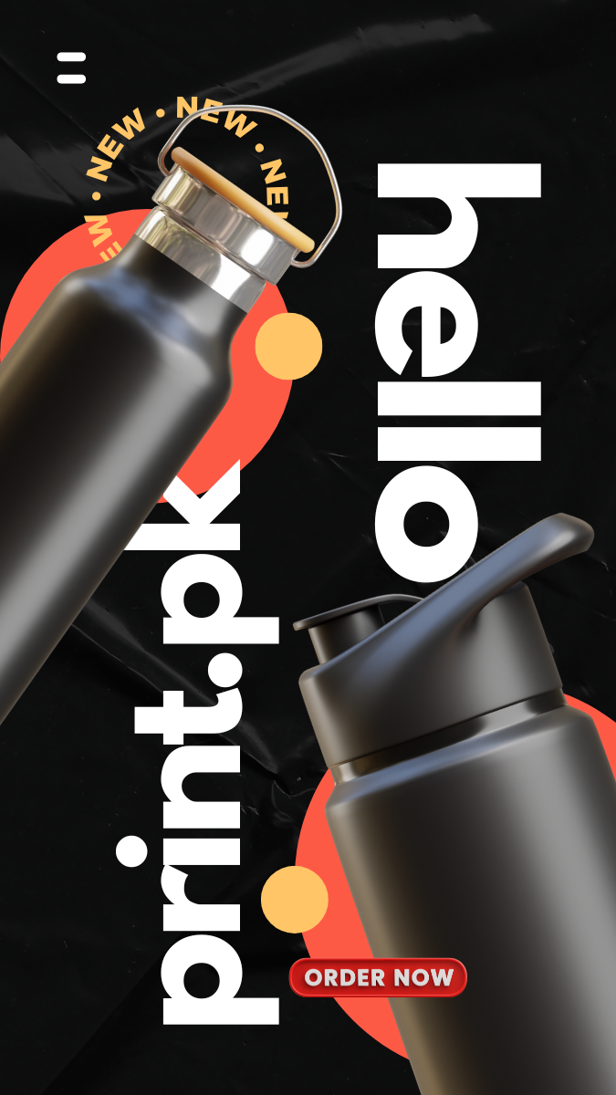 Custom Water Bottles & Personalized Drinkware | HelloPrint.pk