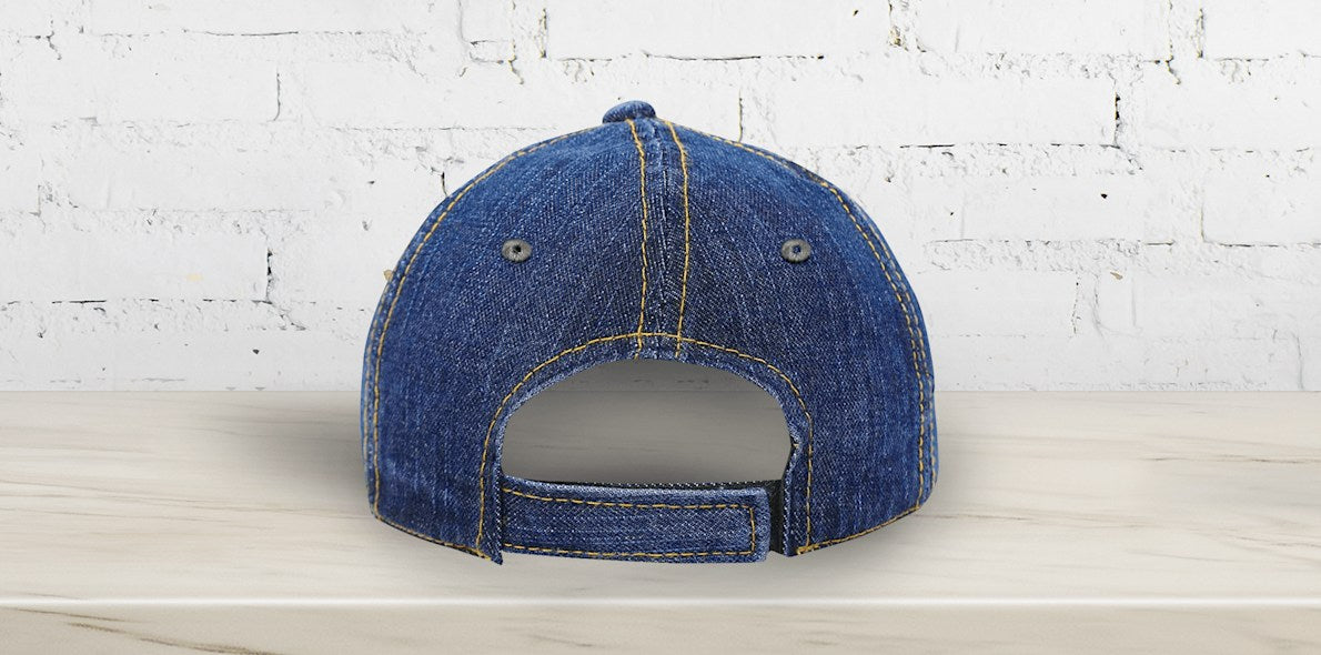 Embroidered Denim Caps