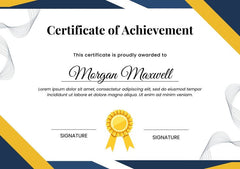 Certificate of Achievement | Services Recognition (Min. 50 pcs)