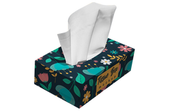 Custom Printed Tissue Packaging Boxes | 50, 100,150 sheets